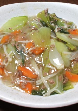 青梗菜の中華風あんかけ-レシピのメイン写真