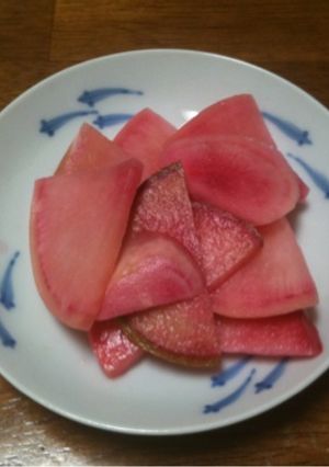 紅芯大根の甘酢漬け-レシピのメイン写真