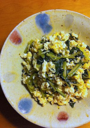 かぶの葉の炒り豆腐-レシピのメイン写真