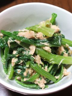 簡単おつまみ☆ほうれん草とツナの和え物-レシピのメイン写真
