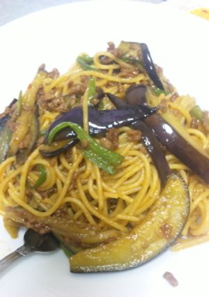 幸せ彼ご飯♪麻婆ナスパ♪-レシピのメイン写真