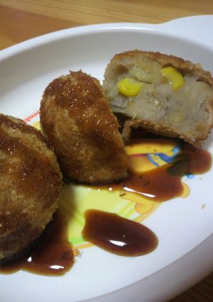 煮物の残りで里芋コロッケ♪-レシピのメイン写真