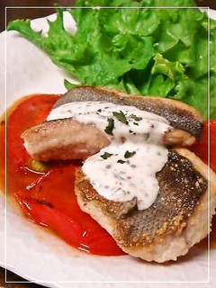 焼きトマトとお魚✿マスタードソース添え-レシピのメイン写真