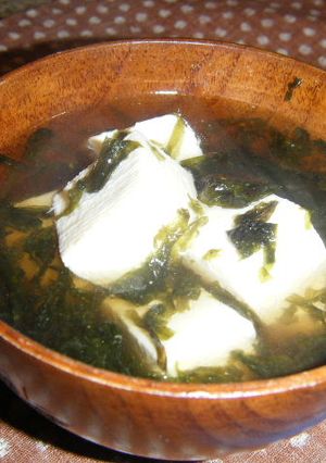 豆腐と海苔のお吸い物-レシピのメイン写真