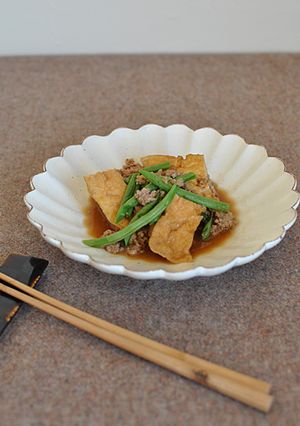厚揚げと豚ミンチのたいたん(味噌風味）-レシピのメイン写真