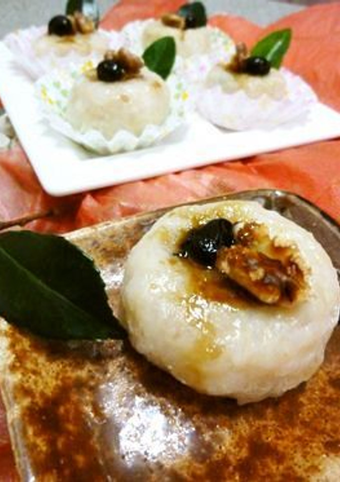 クルミと黒糖のおはぎ風だんご-レシピのメイン写真