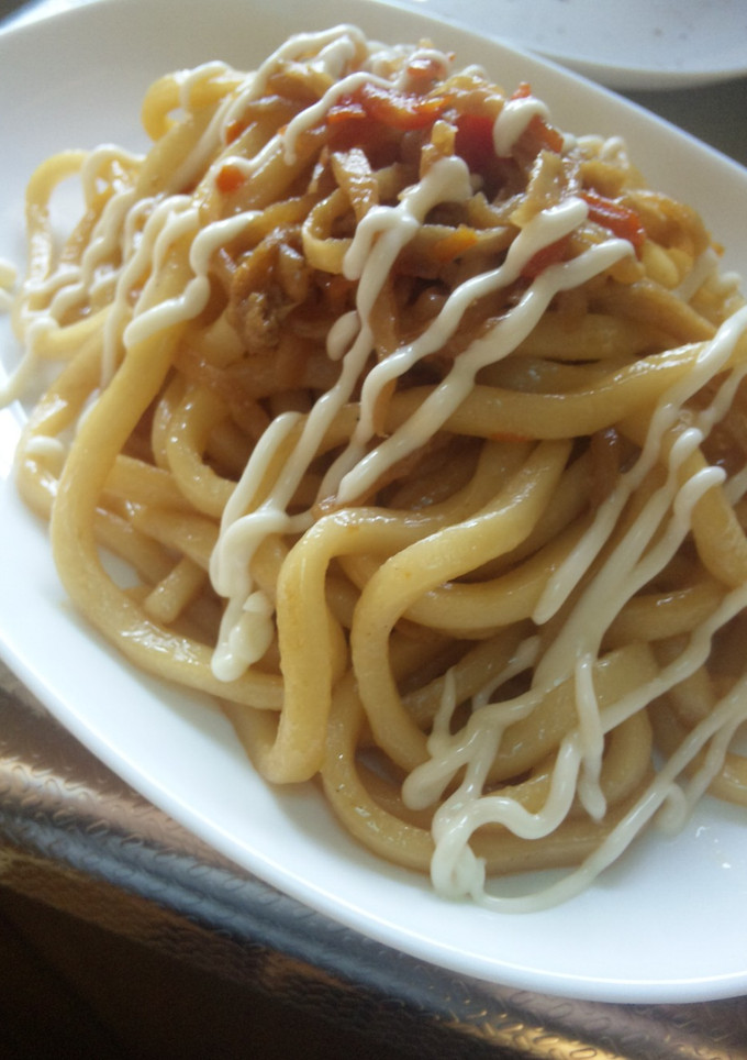 こってりマヨマヨ焼きうどん-レシピのメイン写真