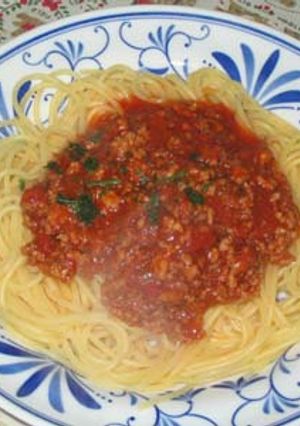 ミートソーススパゲティ-レシピのメイン写真