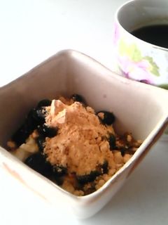 豆腐デザート♪黒豆きなこでイソフラボン♪-レシピのメイン写真