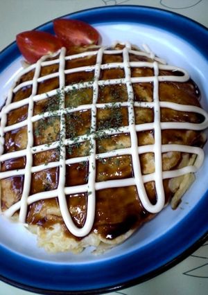 チーズがトロ～リ♡洋風お好み焼き♡-レシピのメイン写真