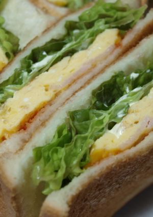 お弁当にも♪ベーコンエッグサンド-レシピのメイン写真