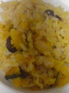 カボチャと豆の炊き込みご飯♪-レシピのメイン写真