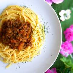 รูปของ ほめられパスタ☆ボローニャ風ミートソース