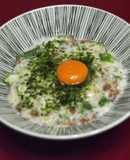 トロロっとしたオクラ納豆黄身和え
