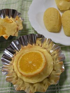 オレンジ風味の米粉マドレーヌ☆-レシピのメイン写真