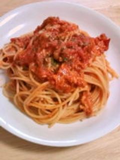 ツナとチーズのトマトパスタ-レシピのメイン写真