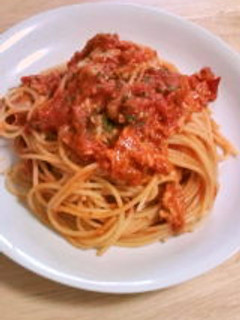 ツナとチーズのトマトパスタ-レシピのメイン写真
