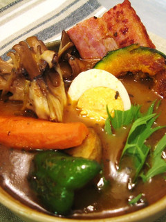 簡単で本格的スープカレー♪ベーコンきのこ-レシピのメイン写真