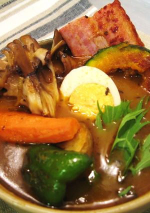 簡単で本格的スープカレー♪ベーコンきのこ-レシピのメイン写真