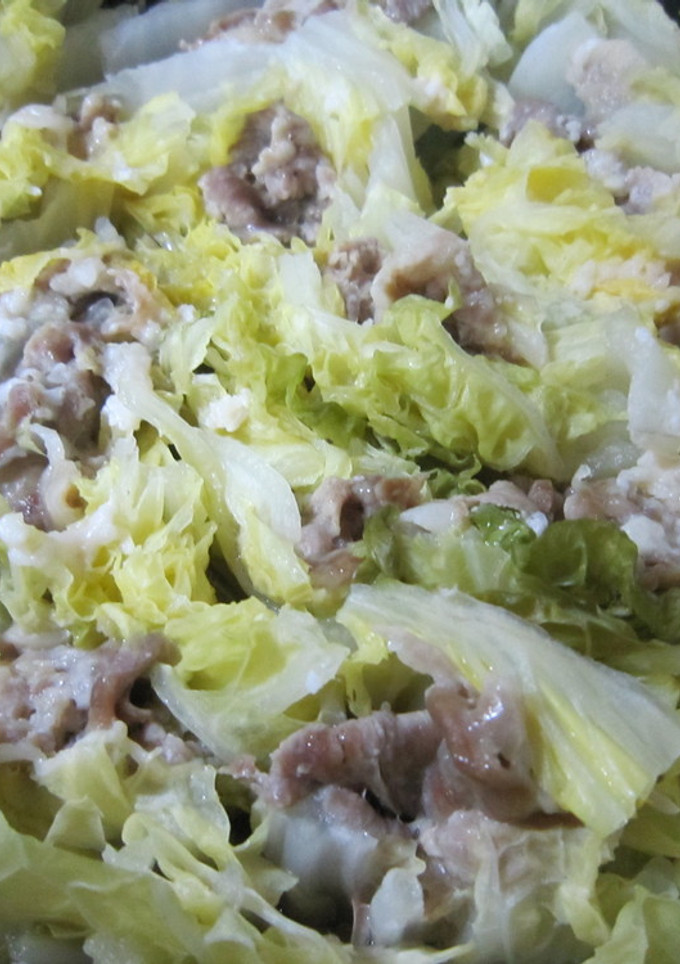 白菜と豚肉の重ね蒸し-レシピのメイン写真