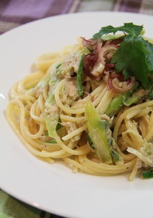 生クリームいらず!豆乳和風クリームパスタ-レシピのメイン写真