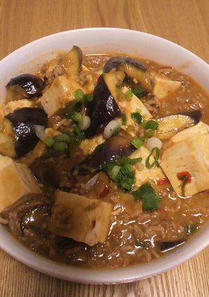 信州味噌で作る和風麻婆ナス豆腐-レシピのメイン写真