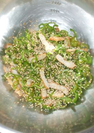 ピーマン胡麻和え♪簡単-レシピのメイン写真
