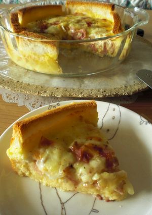 パンでキッシュ-レシピのメイン写真