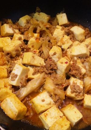 簡単！キムチ〜麻婆豆腐-レシピのメイン写真