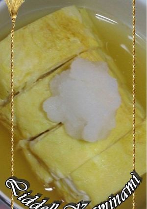 めんつゆだくの出し巻き卵大根おろし乗せ-レシピのメイン写真