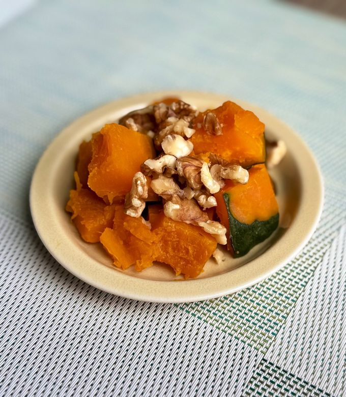 優しい甘さ！かぼちゃとくるみの香ばし副菜 by nana.Lemon