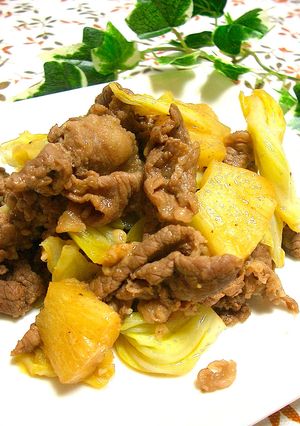 ＊牛肉とパインのチーズ炒め＊-レシピのメイン写真
