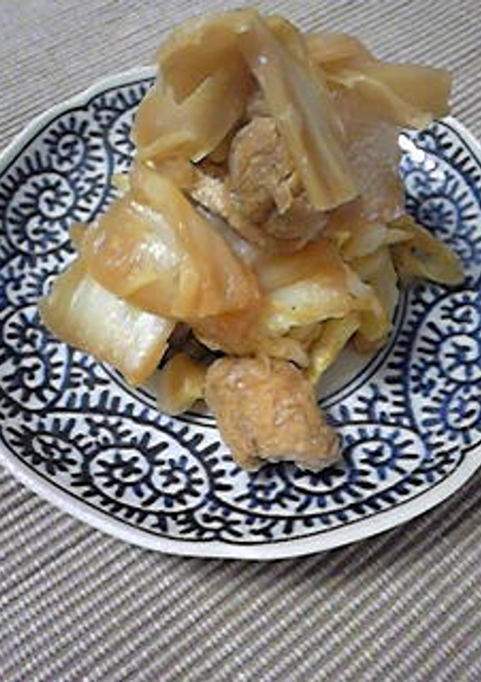 白菜と油揚げの煮たもの-レシピのメイン写真