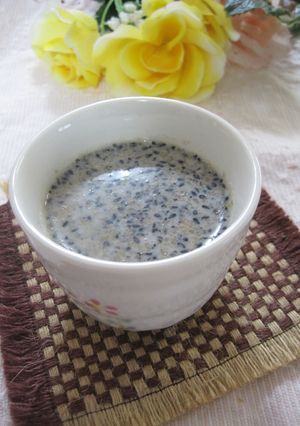 酒かす＆ごまのホットドリンク-レシピのメイン写真