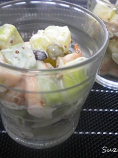 エビと豆のカップサラダ-レシピのメイン写真