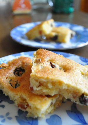 フープロで簡単 ラム酒香る天板ケーキ-レシピのメイン写真