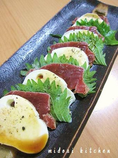 漬けまぐろの和風カプレーゼ-レシピのメイン写真