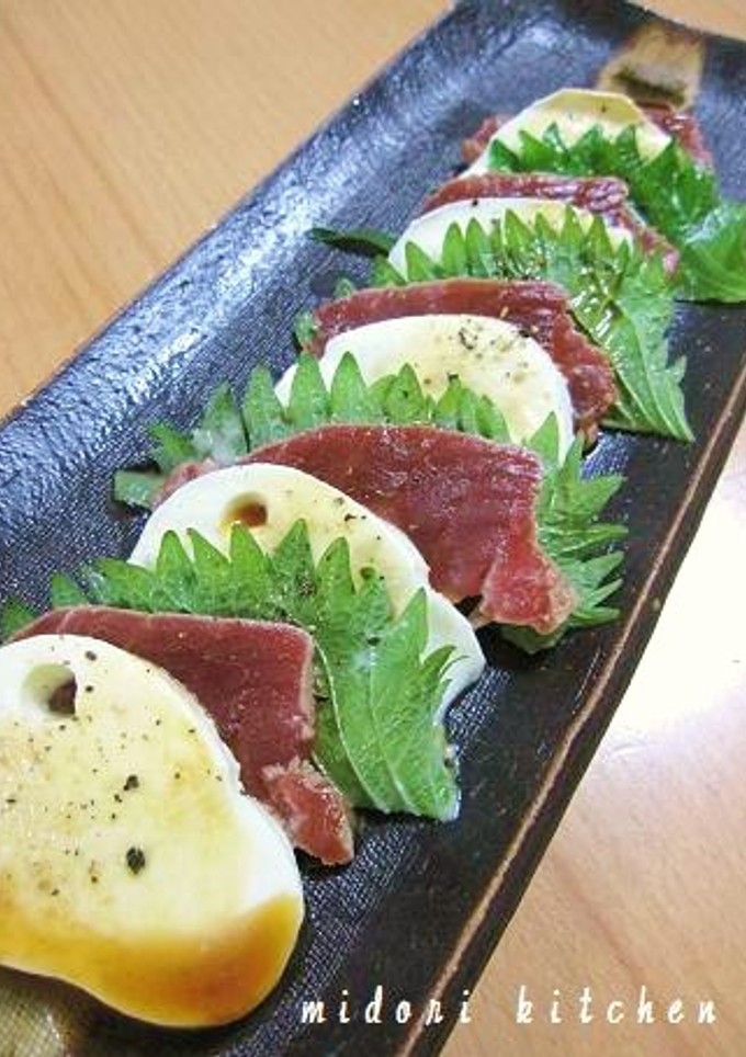 漬けまぐろの和風カプレーゼ-レシピのメイン写真