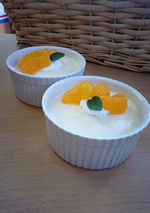～＊みかんの缶詰でヨーグルトムース＊～-レシピのメイン写真