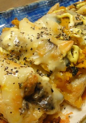 油揚げのかぼちゃ焼き♪-レシピのメイン写真