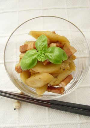 ごぼう＆ベーコンのバルサミコ炒め煮-レシピのメイン写真