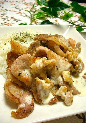 *洋風豚丼*〜クルミソースで〜-レシピのメイン写真