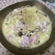 チーズフォンデュみたいなミルクパスタ