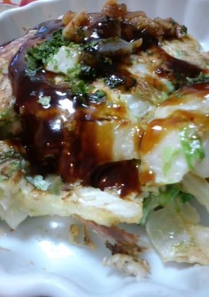 余った煮物でお好み焼き。-レシピのメイン写真