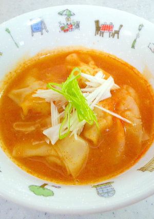 手作りわんたんをくずさず作る韓国風スープ-レシピのメイン写真