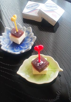 クリームチーズと羊羹でピンチョス♪-レシピのメイン写真