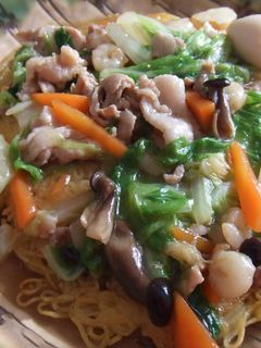 ☆八宝菜!揚げ麺にのせれば固焼きそば☆-レシピのメイン写真
