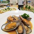 ムール貝のトマト豆乳クリームソース