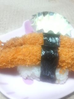 エビフライ寿司-レシピのメイン写真