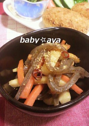 こんにゃくキンピラ-レシピのメイン写真